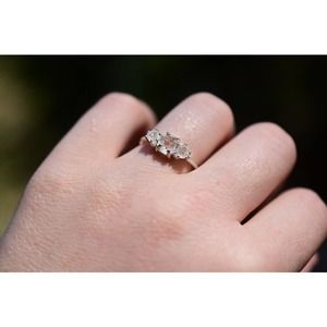 Alternative Engagement Ring Rough Diamond Ring